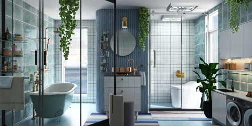 rendering of shower stall is not functioning well.