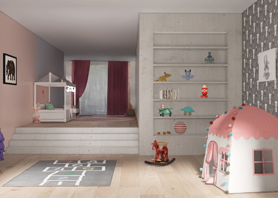 Little Princess Room Design Rendering