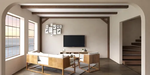 Simple living room design.