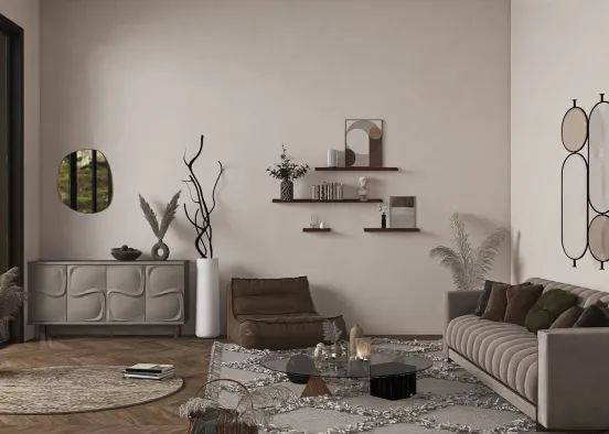 Modern Livingroom Design Rendering