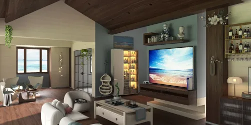Beach house living room