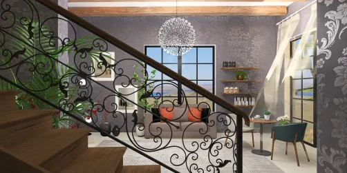 Downstairs relaxing area