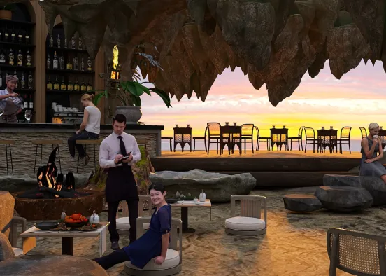 # Cave Restaurant  Визуализация дизайна
