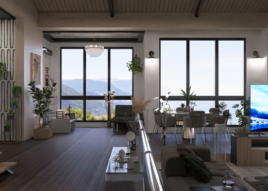 Sala de estar 🍂
 Design Rendering