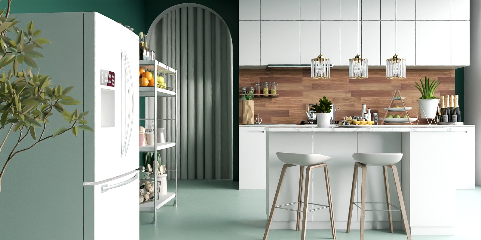 Super simple neat kitchen 💡