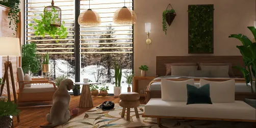 Green and wood