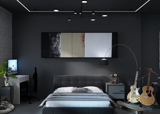 Bedroom Artroom Design Rendering