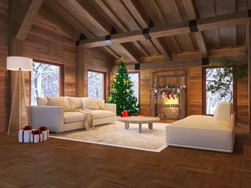 Cozy Cabin Living Room