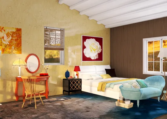 snow white inspired bedroom Design Rendering