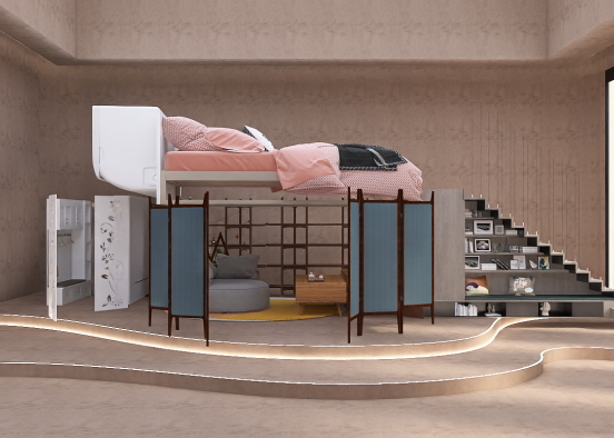 it is about the bed  Design Rendering