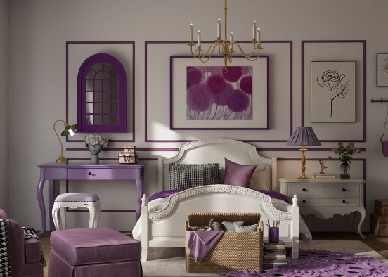 Little purple lady Design Rendering