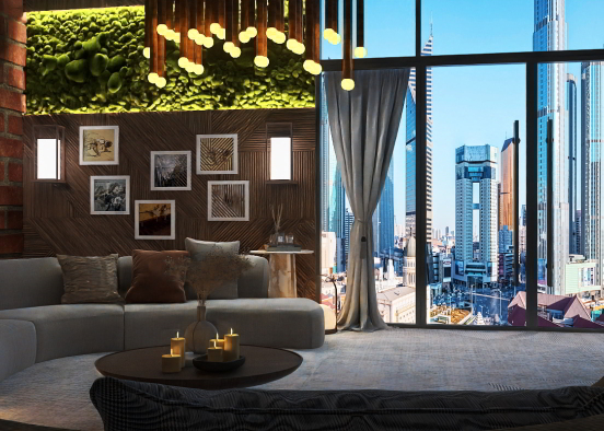 Nature Inspired Apartment in the City Design Rendering