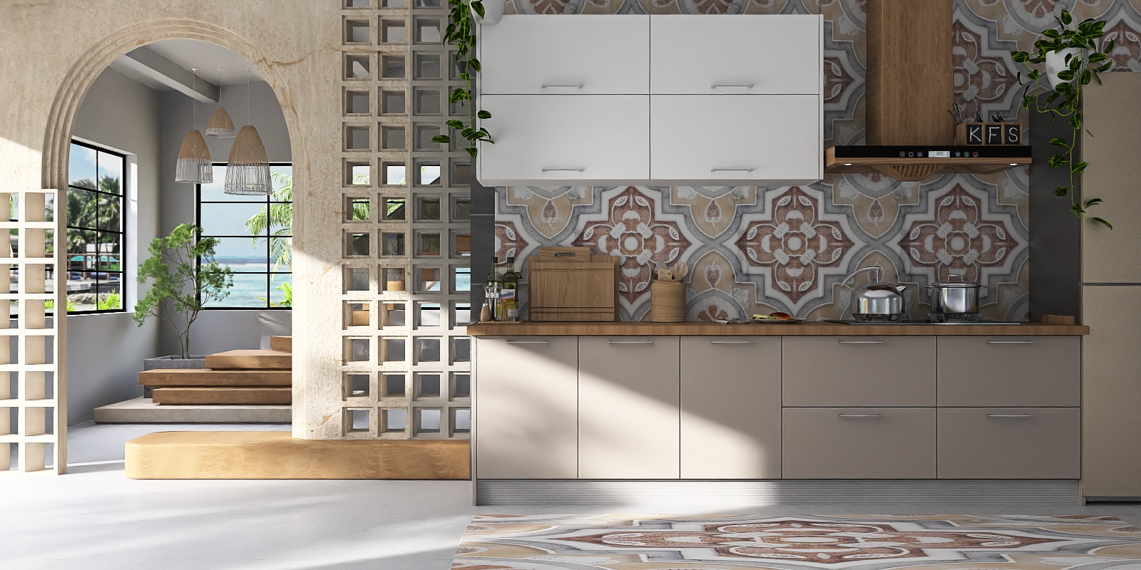 Cooking together in a warm environment