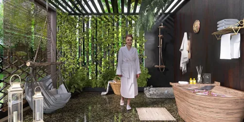 Outdoor shower/bath
