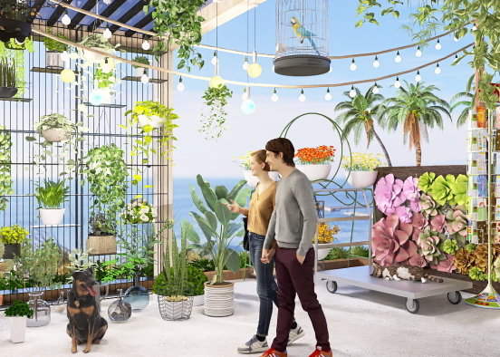 A visit to the plant store Design Rendering