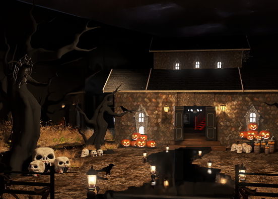 Halloween haunted house 🎃 Design Rendering