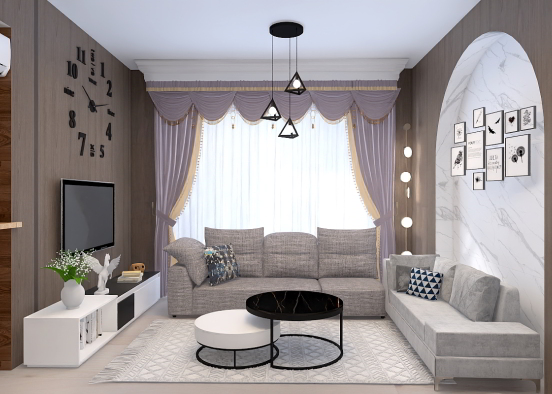 living room by elvaa✨ Design Rendering