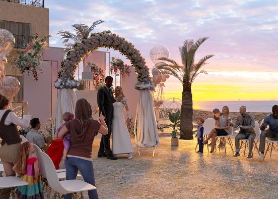 Dreamy Beach Wedding  Design Rendering
