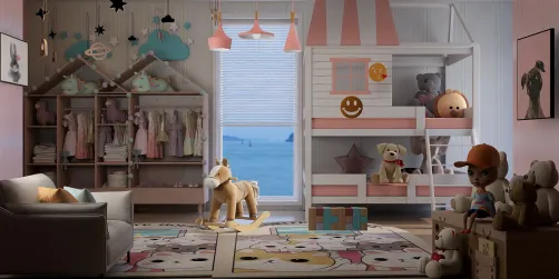 The Twins Room after tidy up time