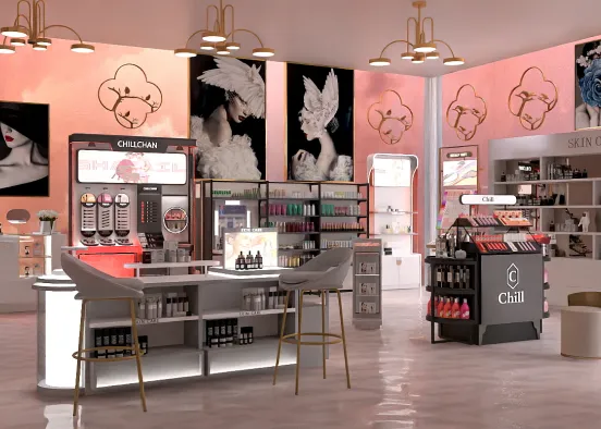 # Beauty and Cosmetics Store 💄 💅 Renderização de Design