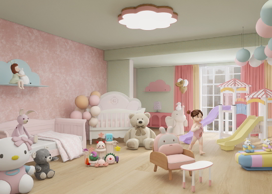 child room Design Rendering