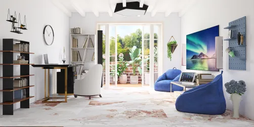 A small bedroom just for a professor.