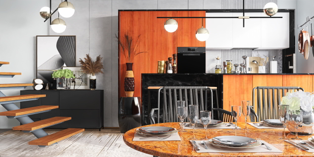 Beautiful Kitchen ~ Dinner Party for my HomeStyler Friends