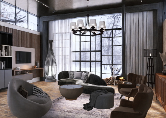 Modern luxury Cabin Vibes Design Rendering