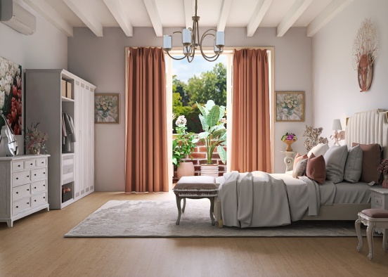 coquette 🎀 bedroom  Design Rendering