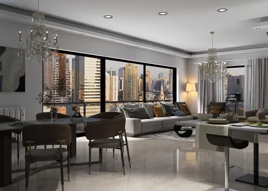 # luxury living room 
 Renderização de Design