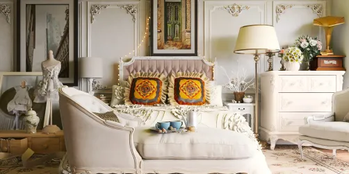 Bedroom antique decor 🤩🤍👌🏻