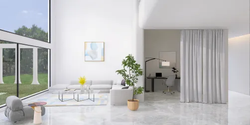 Clean sleek living space