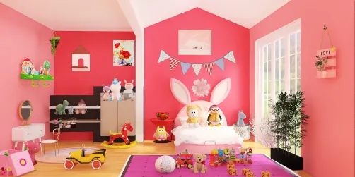 girly kids room