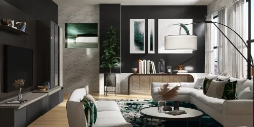 Stone emerald luxury room