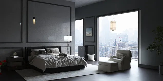 modern bedroom for a classic lover person ....