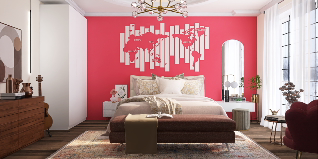 Pinky Elegant Bedroom 