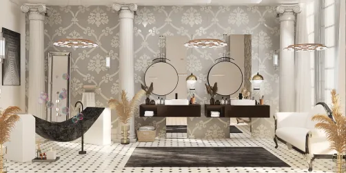 Bride and Grooms Hotel Bathroom 🖤