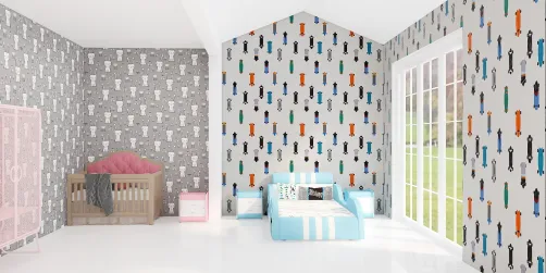 um quarto para duas crianças de cada idade