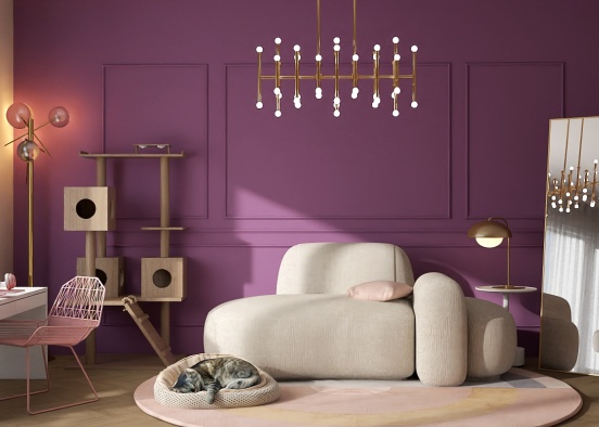 Purple Room. Design Rendering