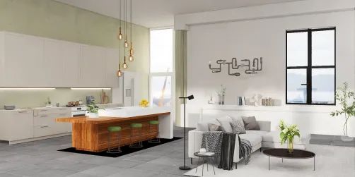 open plan living room 