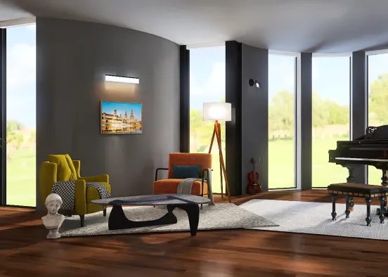 a room for relaxation  Design Rendering