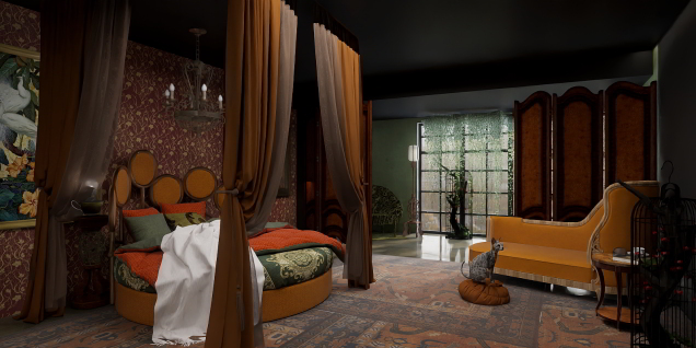 Dark bedroom suite 