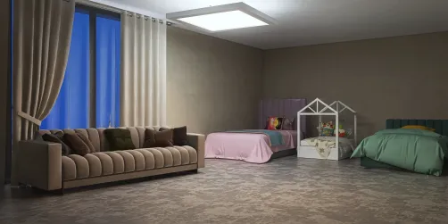 Its three kids bed room