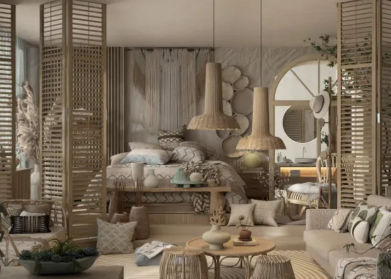 # Modern day Bohemian Style Renderização de Design