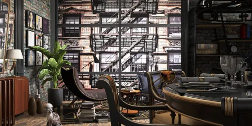 Industrial/art deco