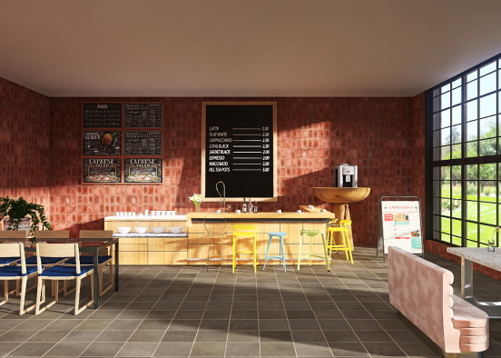 Cafe Design Rendering