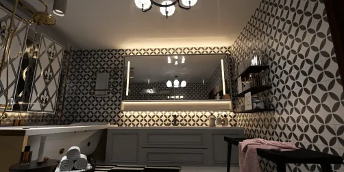 Retro Bathroom Elegance