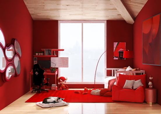 Red Flames🔥 Design Rendering