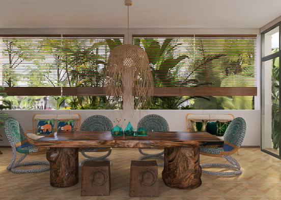 Tropical contemporary  Design Rendering