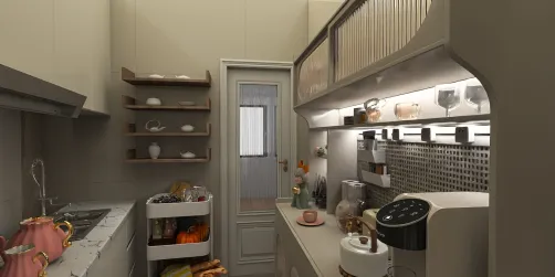 Functional Charm in a Small Kitchen